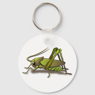 Green Cricket Insect Key Ring