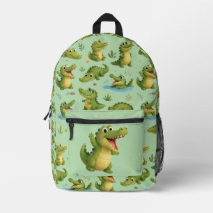 Green Crocodile 3D printed  Backpack