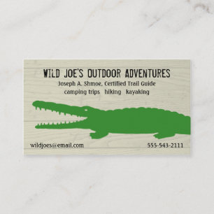 Green Crocodile Business Card
