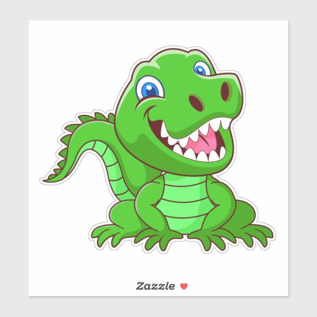 Green Crocodile Cartoon-64836 (Sheet)