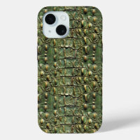 Green Crocodile Leather Pattern