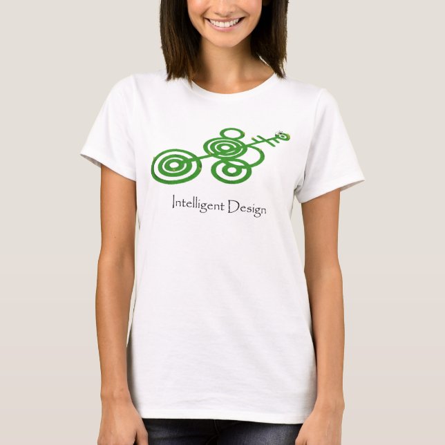 Green Crop Circles - Intelligent Design T-Shirt (Front)
