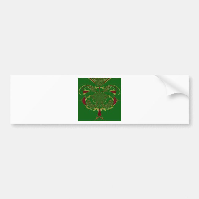 Green Crown Bumper Sticker (Front)