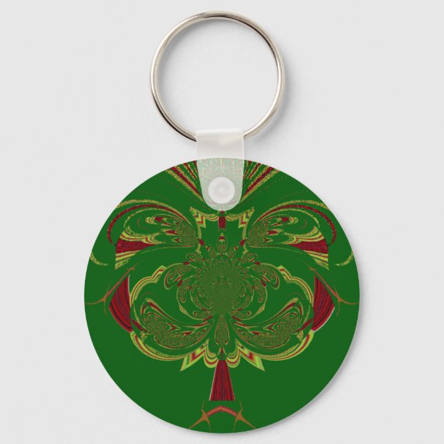 Green Crown Key Ring (Front)