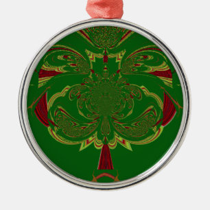 Green Crown Metal Tree Decoration