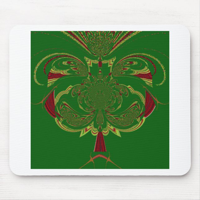 Green Crown Mouse Mat (Front)
