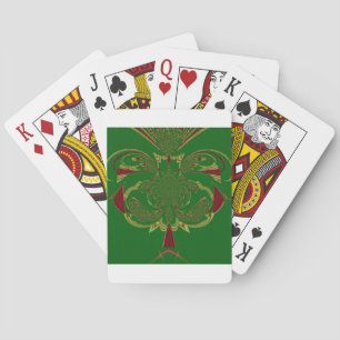 Green Crown Playing Cards