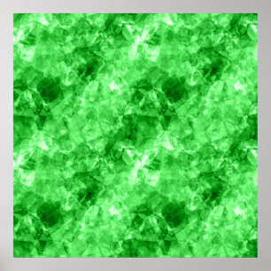Green Crumpled Texture Poster