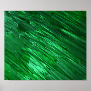 Green Crystals Poster