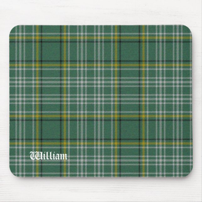 Green Currie Tartan Plaid Mouse Mat (Front)