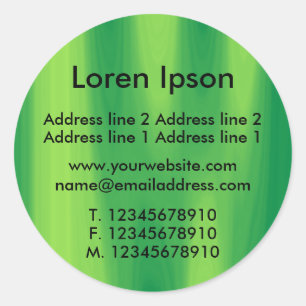 Green Curtain Business / Profile Classic Round Sticker