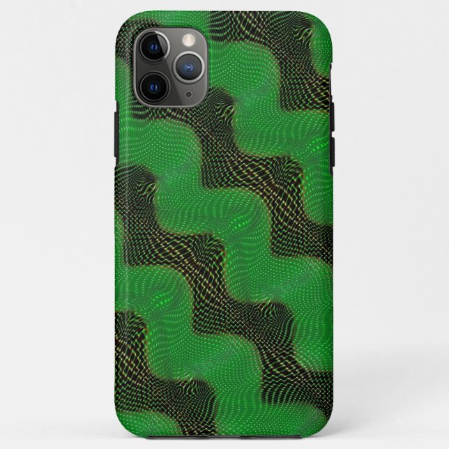 Green curve and clear points on dark background Case-Mate iPhone case (Back)