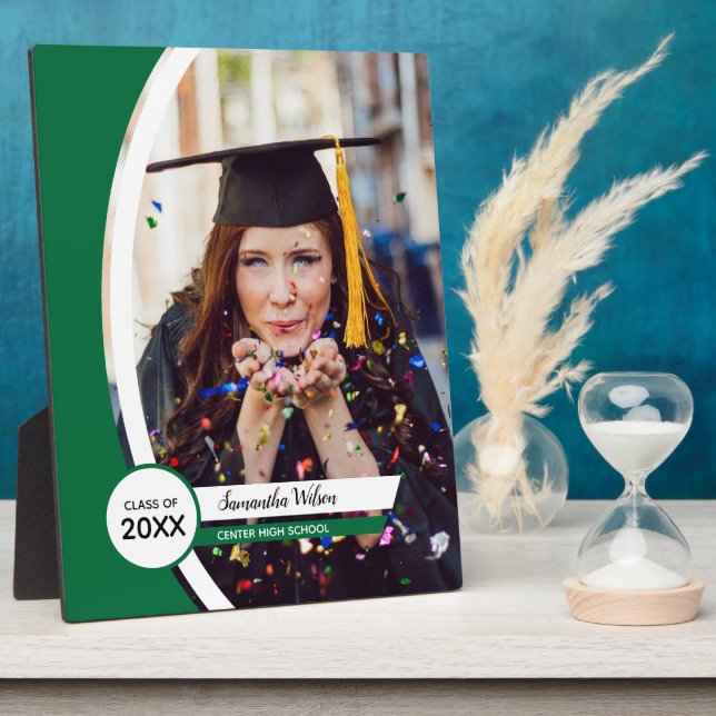 Green Curved Frame Photo Graduation (Side)