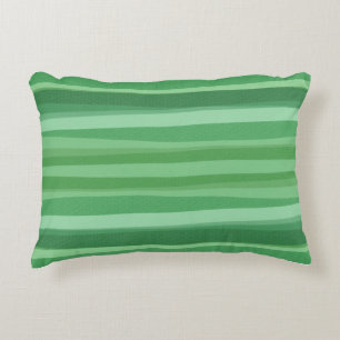 green curved pattern cushion