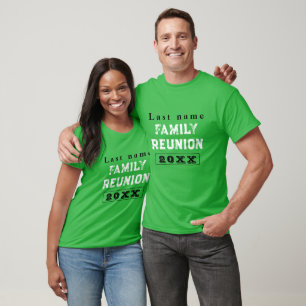 Green Custom family reunion, create your own T-Shirt