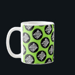 Green Custom logo business pattern employee Coffee Mug<br><div class="desc">Easily personalise this simple Custom business pattern employee Coffee Mug adding your company logo, photo or any image. Upload a custom background image or choose any background solid colour. Create your own acid neon green colour branded mugs with your corporate custom logo. A basic, professional custom logo mug template perfect...</div>