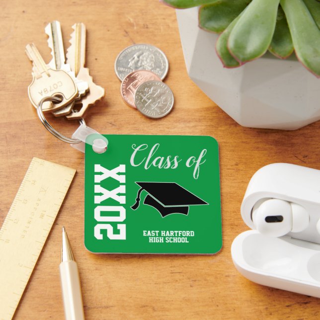 Green Custom Senior Class 2023 Favour Keychain (Desk)