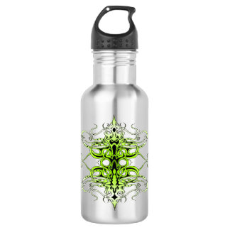 Green Custom Tribal Tattoo Design 532 Ml Water Bottle
