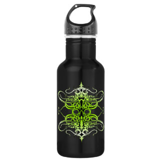 Green Custom Tribal Tattoo Design 532 Ml Water Bottle