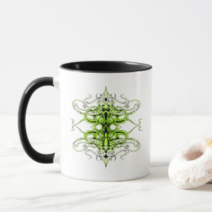 Green Custom Tribal Tattoo Design Mug