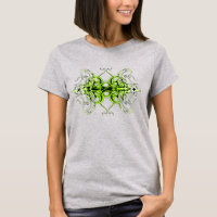 Green Custom Tribal Tattoo Design