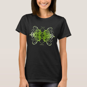 Green Custom Tribal Tattoo Design T-Shirt