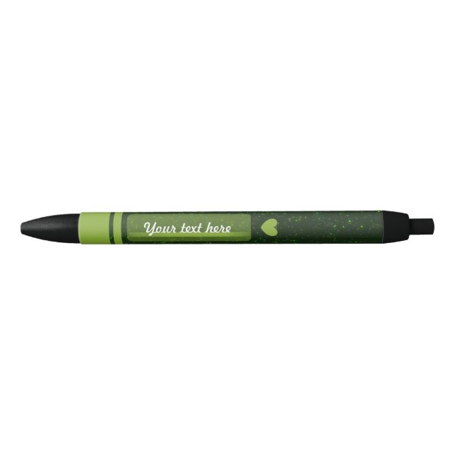 Green customizeable pen (Front)