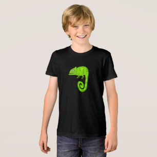 Green cute chameleon Tri-Blend shirt