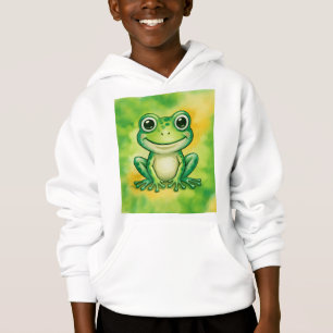 Green cute frog