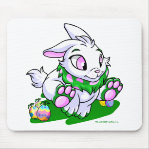 Green Cybunny racing through neggs Mouse Mat