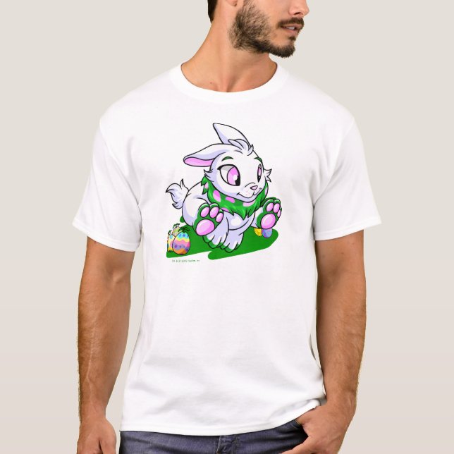 Green Cybunny racing through neggs T-Shirt (Front)