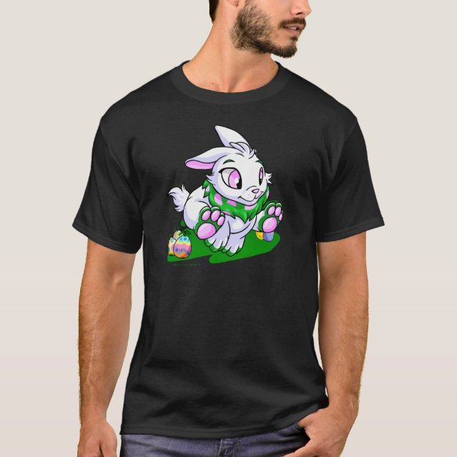 Green Cybunny racing through neggs T-Shirt (Front)