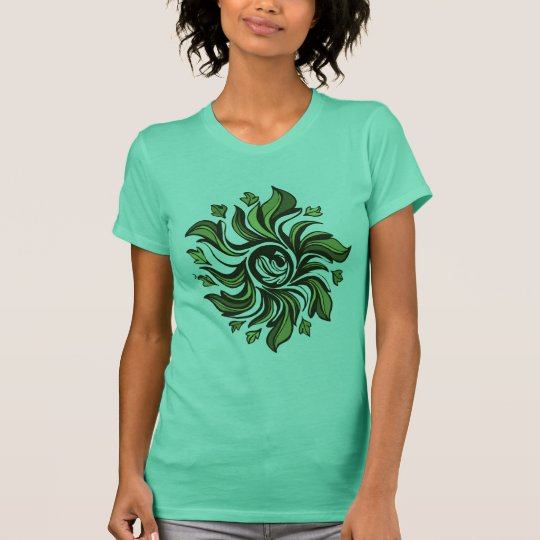 Green Cyclone - Abstract T-Shirt