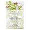 Green Cymbidium Orchid Floral Wedding Menu Card