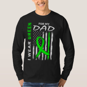 Green Dad Kidney Disease Cerebral Palsy Awareness T-Shirt
