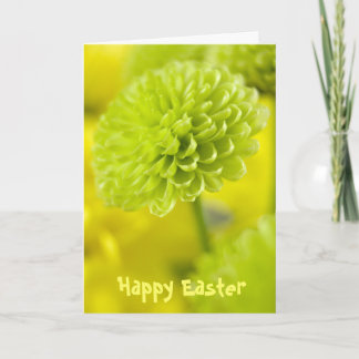 Green Dahlia flower ... Easter card
