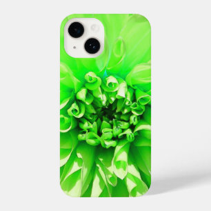 Green Dahlia Flower iPhone 14 Case