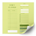 Green Daily Planner To-Do List Notepad<br><div class="desc">Organise your day with this refreshing green daily planner to-do list notepad. Ideal for task management and personalisation.</div>