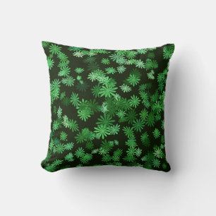 Green Daisies Cushion