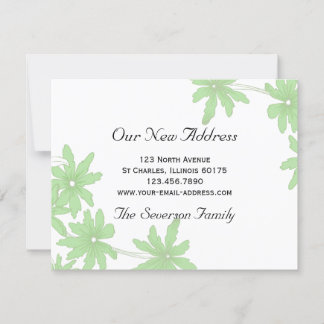Green Daisies New Address Announcement
