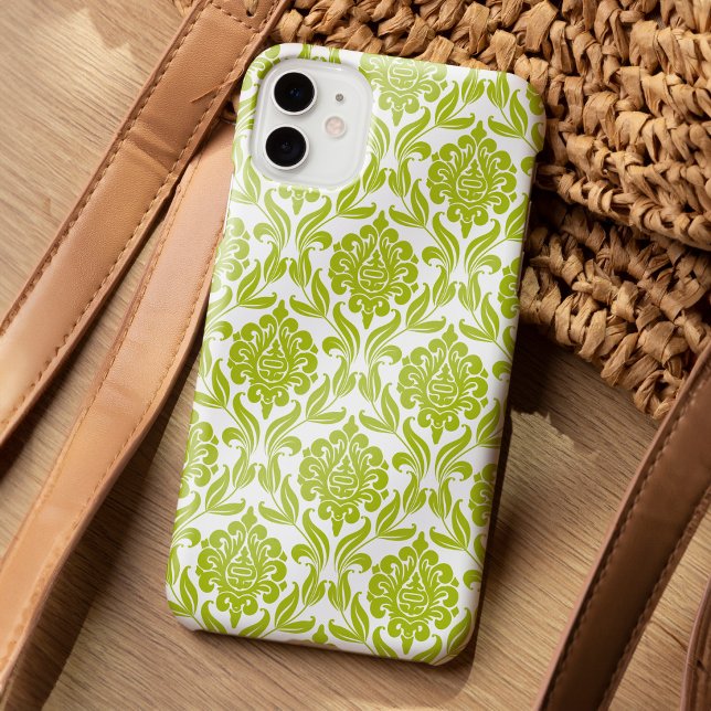 Green Damask Pattern Case-Mate iPhone Case (Creator Uploaded)