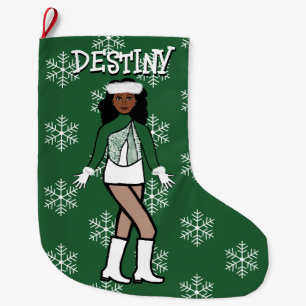Green Dancer Christmas Stocking