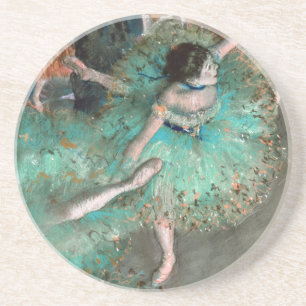 Green Dancer (Danseuse Verte) Edgar Degas Coaster