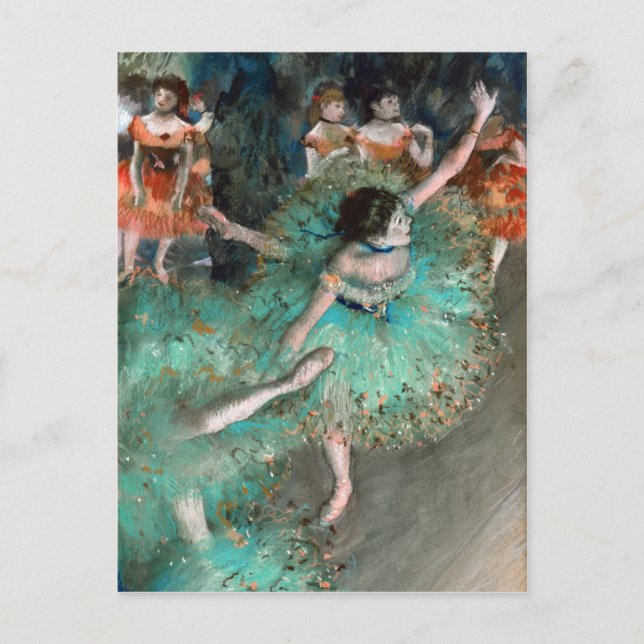Green Dancer (Danseuse Verte) Edgar Degas Postcard (Front)