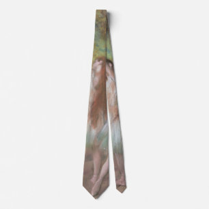 Green Dancers by Edgar Degas, Vintage Ballet Art Tie