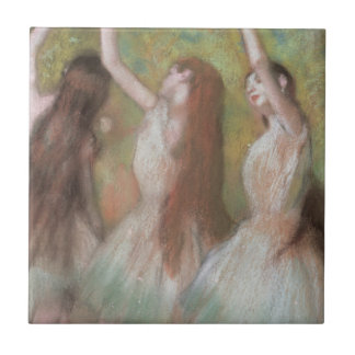 Green Dancers by Edgar Degas, Vintage Ballet Art Tile