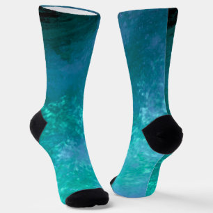 Green Dark Storm Clouds Socks
