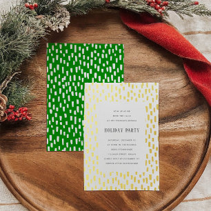 Green Dashingly Golden Holiday Party Gold
