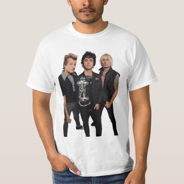 Green Day Rock Band T-Shirt (Front)