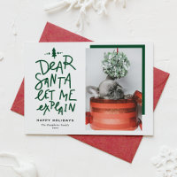 Green Dear Santa Let Me Explain Baby Photo